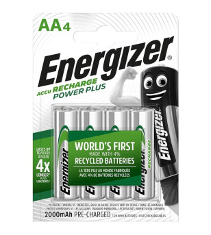 ENERGIZER - PILES RECHARGEABLES AA4 BLISTER 4
