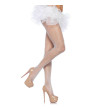 LEG AVENUE - PANTYHOUSE BLANC EN RÉSILLE EN NYLON GRANDE TAILLE