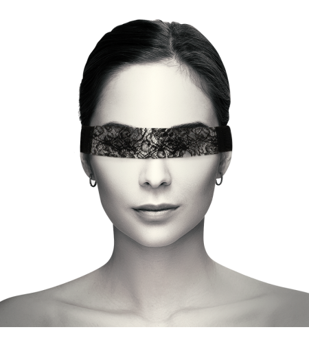 COQUETTE CHIC DESIRE - MASQUE EN DENTELLE NOIRE AVEC RUBAN