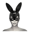 COQUETTE CHIC DESIRE - MASQUE EN CUIR VEGAN AVEC OREILLES DE LAPIN