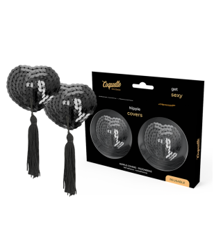 COQUETTE CHIC DESIRE - CACHE-MALINS  PAILLETTES NOIRES