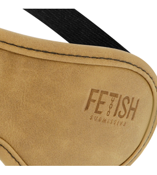 FETISH SUBMISSIVE ORIGIN - MASQUE EN CUIR VEGAN AVEC DOUBLURE EN NÉOPRÈNE