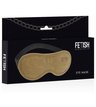 FETISH SUBMISSIVE ORIGIN - MASQUE EN CUIR VEGAN AVEC DOUBLURE EN NÉOPRÈNE