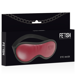 FETISH SUBMISSIVE DARK ROOM - MASQUE EN CUIR VÉGAN AVEC DOUBLURE EN NÉOPRÈNE