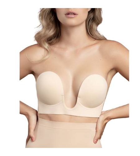 BYE-BRA - SOUTIEN-GORGE SANS POIGNÉES BEIGE BONNET E