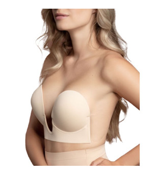 BYE-BRA - SOUTIEN-GORGE SANS POIGNÉES BEIGE BONNET E