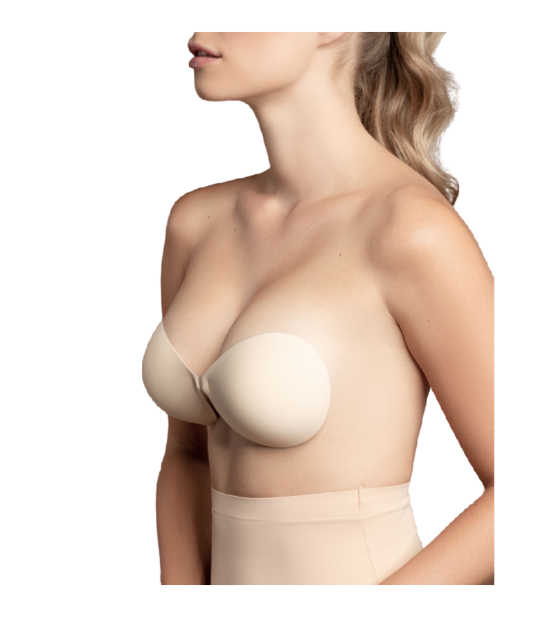 BYE-BRA - SOUTIEN-GORGE INVISIBLE BEIGE BONNET D