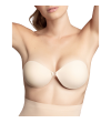 BYE-BRA - SOUTIEN-GORGE INVISIBLE BEIGE BONNET D