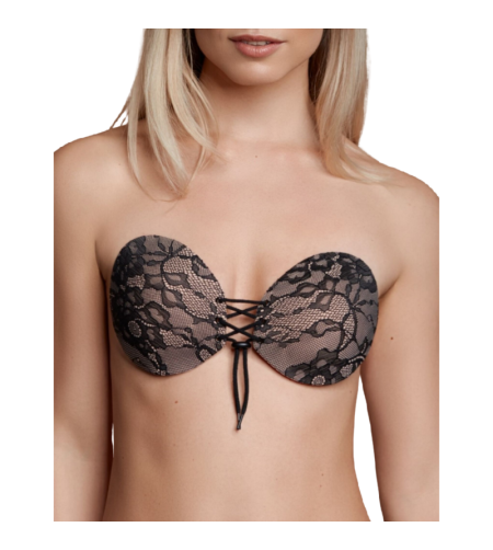 BYE-BRA - SOUTIEN-GORGE ADHÉSIF EMPLACEMENT  BRODERIE BONNET E