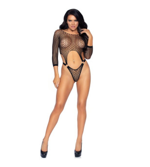 LEG AVENUE - TOP BODY AVEC THONG DOS TAILLE UNIQUE - BLANC