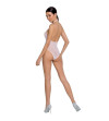 PASSION - FEMME BS088 BODYSTOCKING ROUGE TAILLE UNIQUE