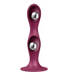 SATISFYER - DILDO EN SILICONE DOUBLE BALL-R BLEU