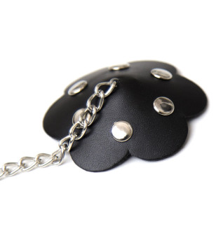 OHMAMA FETISH - BOUCLIER DE NIPPE PÉTALE AVEC CHAÎNE