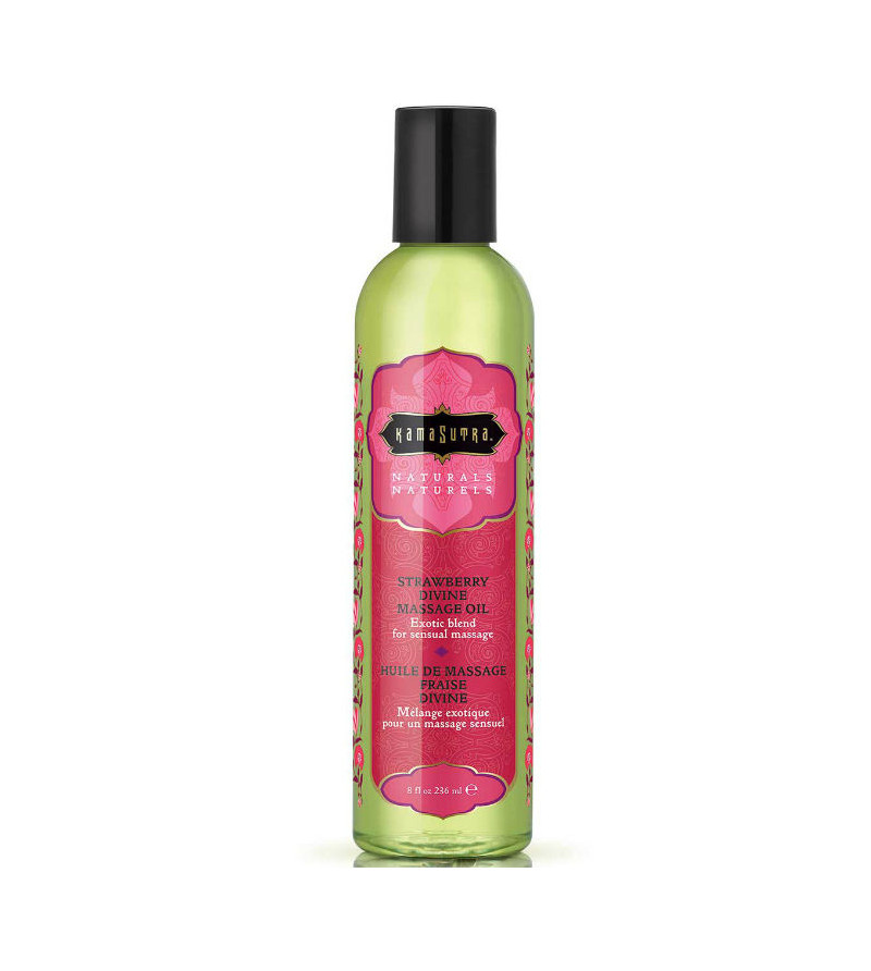 KAMASUTRA - HUILE DE MASSAGE DIVINE FRAISE NATURALS 236ML