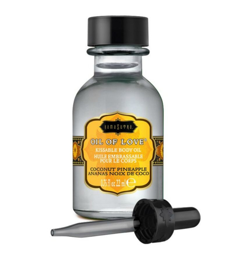 KAMASUTRA - HUILE COMESTIBLE NOIX DE COCO ET ANANAS 22 ML