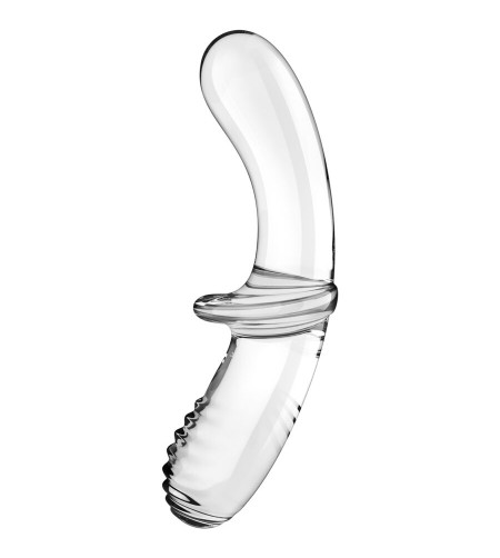 SATISFYER - GODE DOUBLE CRISTAL BLEU