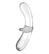 SATISFYER - GODE DOUBLE CRISTAL BLEU