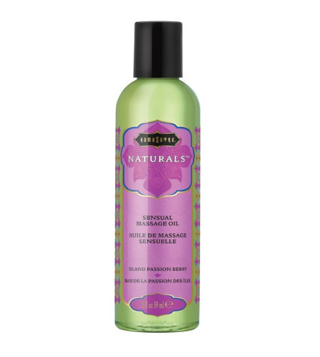 KAMASUTRA - HUILE DE MASSAGE NATURELLE BAIE DE LA PASSION DE LÎLE 59 ML