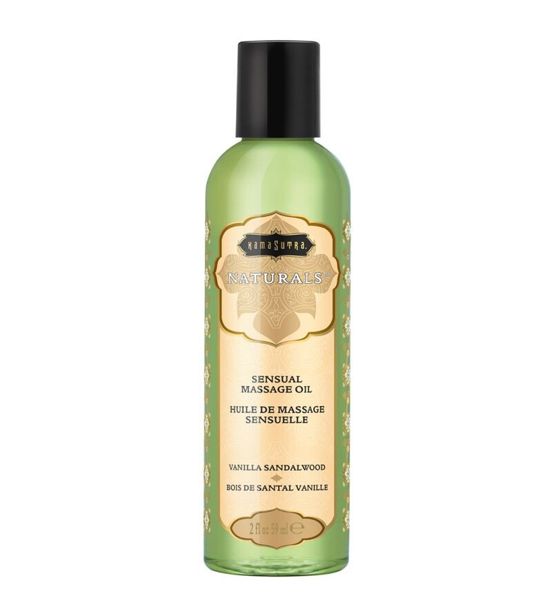 KAMASUTRA - HUILE DE MASSAGE NATURELLE VANILLE BOIS DE SANTAL 59 ML