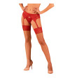 OBSESSIVE - BAS LACELOVE DENTELLE ROUGE XL/XXL