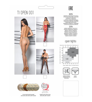 PASSION - TIOPEN 001 COLLANT ROUGE 3/4 20 DEN