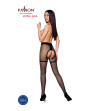 PASSION - TIOPEN 019 COLLANTS NOIR/ROUGE 3/4 20 DEN