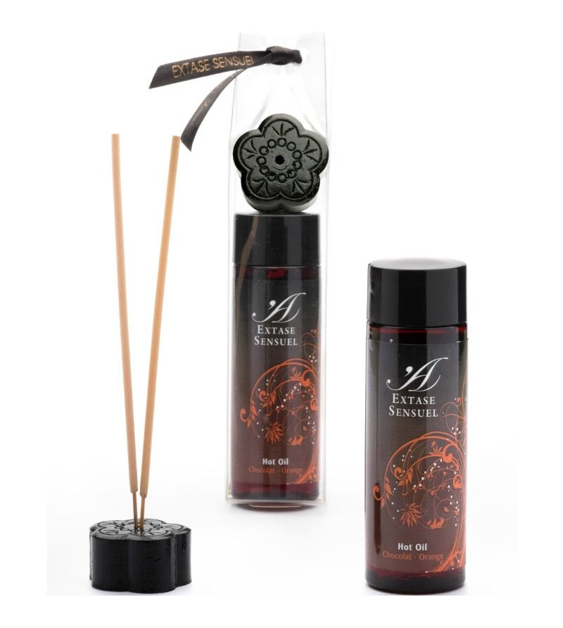 EXTASE SENSUAL - HUILE STIMULANTE CHOCOLAT ET ORANGE 100 ML