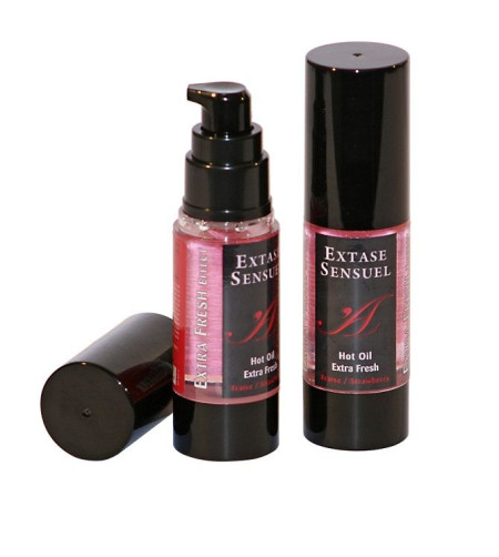 EXTASE SENSUAL - HUILE DE MASSAGE EFFET FRAISE EXTRA FRAÎCHE 30 ML