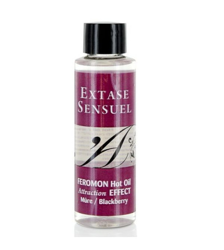 EXTASE SENSUAL - HUILE DE MASSAGE EFFET CHAUFFANT AUX PHÉROMONES DE MÛRE 100 ML