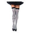 LEG AVENUE - CHAUSSETTES HAUTE ARLEQUIN NOIR/BLANC