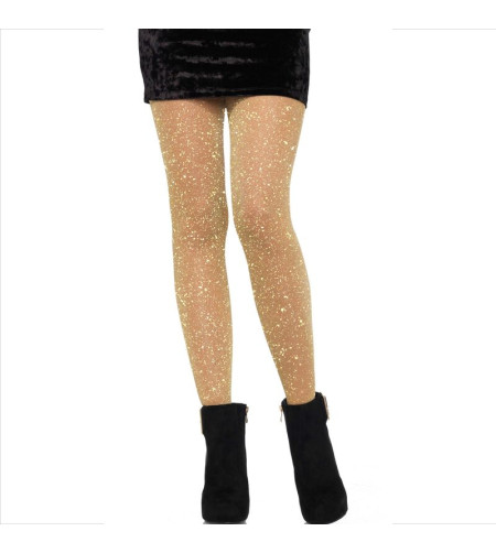 LEG AVENUE - COLLANTS TRANSPARENTS DORÉS