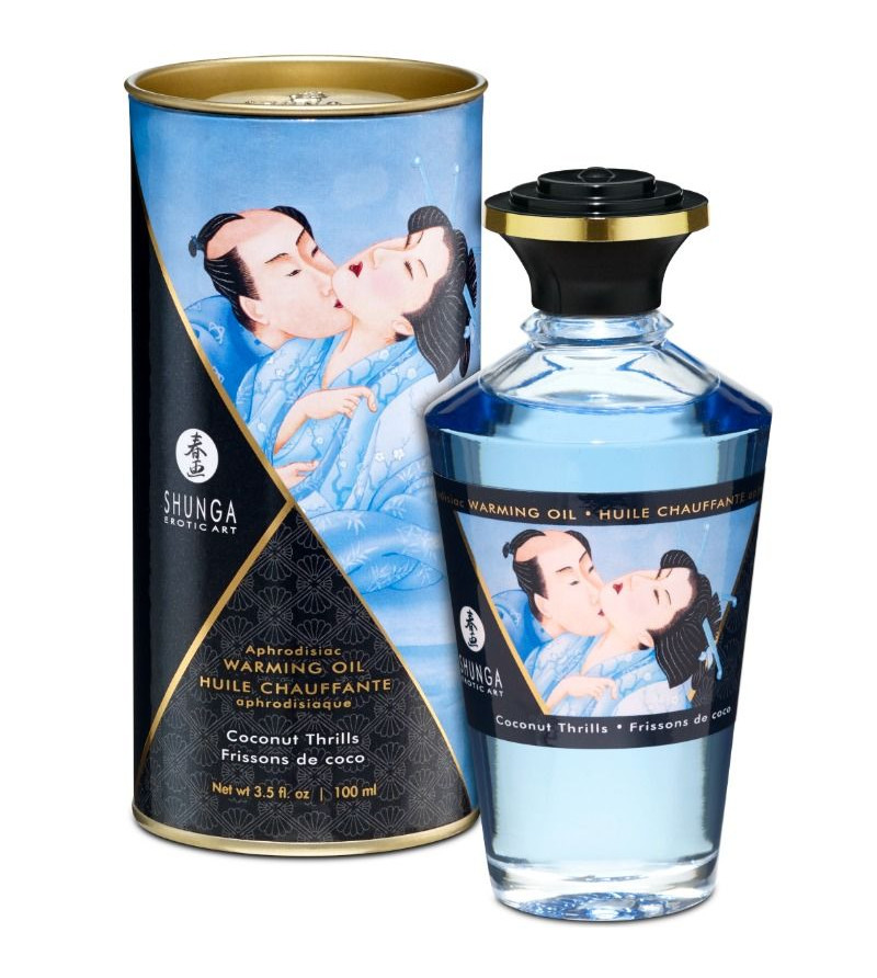 SHUNGA - HUILE DE MASSAGE EFFET CHALEUR SAVEUR COCO 100 ML