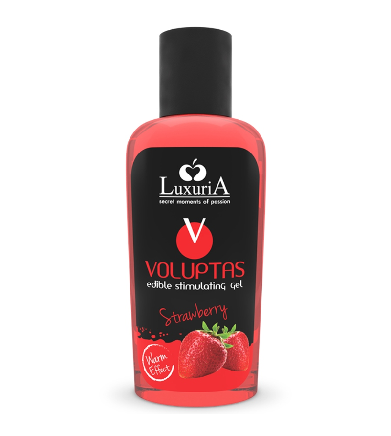 INTIMATELINE LUXURIA - VOLUPTAS GEL DE MASSAGE COMESTIBLE EFFET CHAUFFANT - FRAISE 100 ML