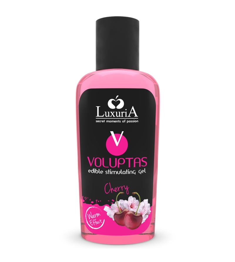 INTIMATELINE LUXURIA - VOLUPTAS GEL DE MASSAGE COMESTIBLE EFFET CHAUFFANT - CERISE 100 ML