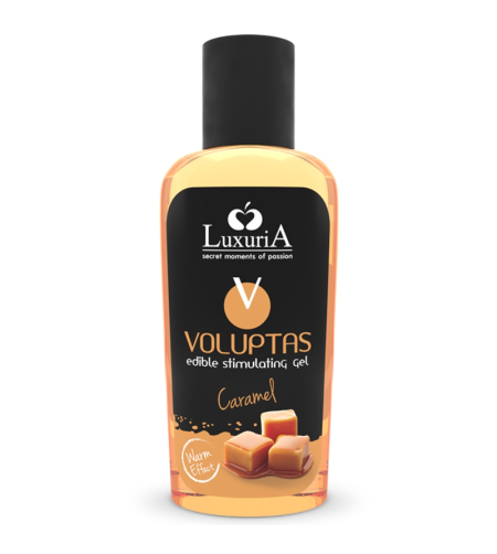 INTIMATELINE LUXURIA - VOLUPTAS GEL DE MASSAGE COMESTIBLE EFFET CHAUFFANT - CARAMEL 100 ML