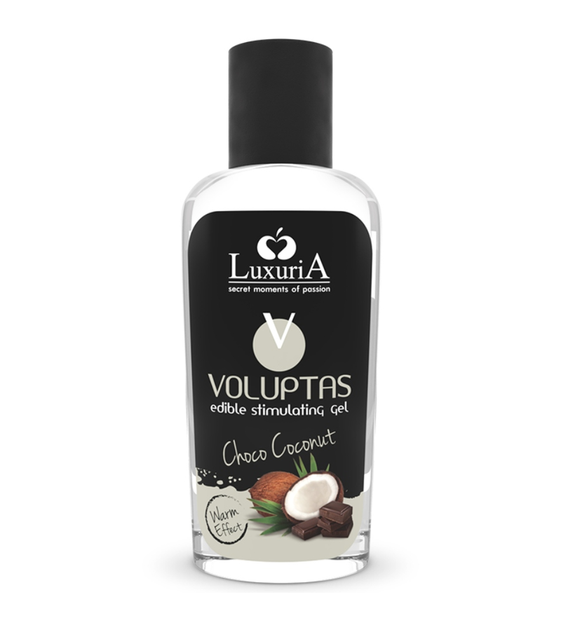 INTIMATELINE LUXURIA - VOLUPTAS GEL DE MASSAGE COMESTIBLE EFFET CHAUFFANT - NOIX DE COCO ET CRÈME 100 ML