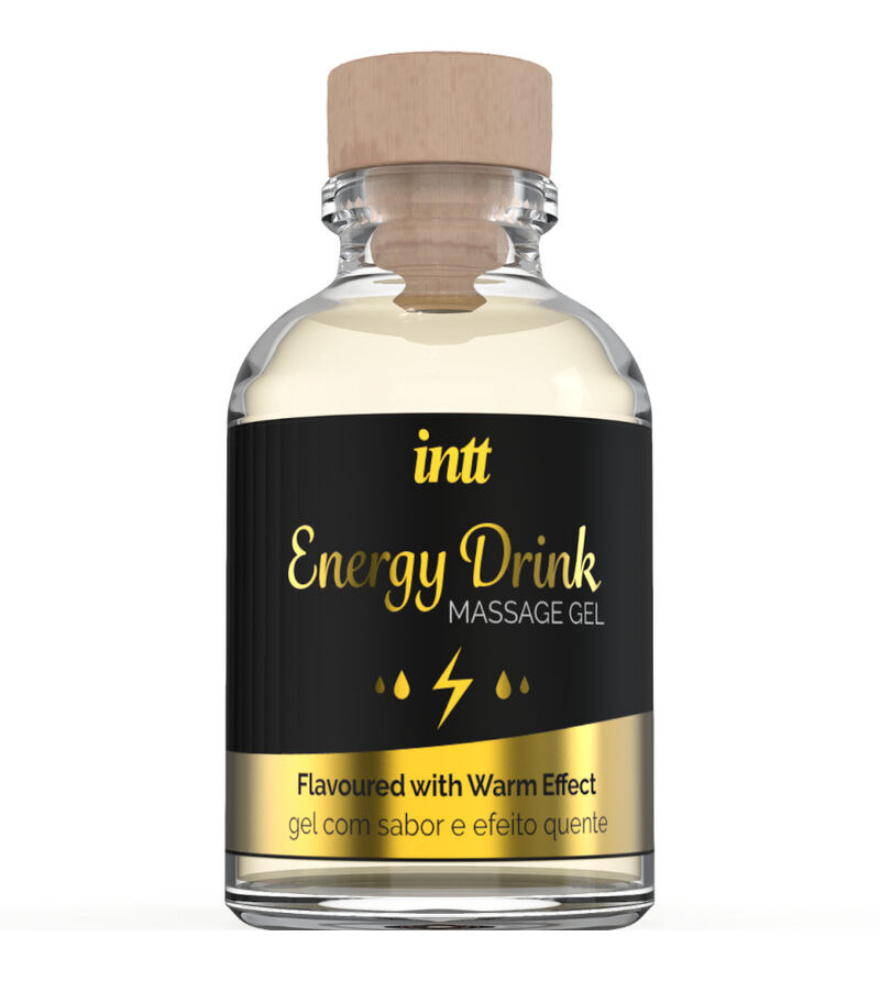 INTT MASSAGE  ORAL SEX - GEL DE MASSAGE A L''ENERGIE AROMATISEE CA BOISSON ET EFFET CHAUFFANT