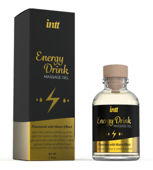 INTT MASSAGE  ORAL SEX - GEL DE MASSAGE A L''ENERGIE AROMATISEE CA BOISSON ET EFFET CHAUFFANT