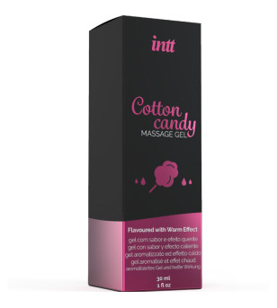 INTT MASSAGE  ORAL SEX - GEL DE MASSAGE SAVEUR COTTON BABE À PAPA ET EFFET CHAUFFANT