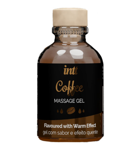 INTT MASSAGE  ORAL SEX - GEL DE MASSAGE SAVEUR CAFÉ EFFET CHAUD