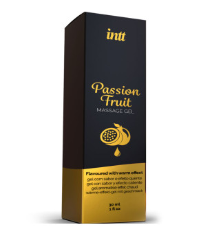 INTT MASSAGE  ORAL SEX - GEL DE MASSAGE SAVEUR FRUIT DE LA PASSION AVEC EFFET CHALEUR