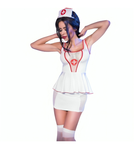 CHILIROSE - CR 4160 COSTUME DINFIRMIÈRE HAUT ET JUPE L/XL