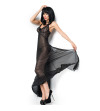 CHILIROSE - CR 3883 BABYDOLL LONGUE NOIR L/XL