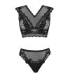 LIVCO CORSETTI FASHION - TIMOSAN LC 90631 SOUTIEN-GORGE + CULOTTE NOIR L/XL