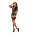 LIVCO CORSETTI FASHION - BODY HAWAIN LC 90665 NOIR L/XL