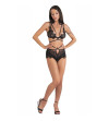 LIVCO CORSETTI FASHION - DREZNA LC 90733 SOUTIEN-GORGE + CULOTTE NOIR L/XL