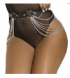 SUBBLIME - CHAÎNE CUIR CEINTURE NOIRE TAILLE UNIQUE