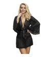 SUBBLIME - ROBE EN TISSU TRANSPARENT AVEC DÉTAIL DENTELLE NOIR L/XL