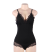 SUBBLIME - TEDDY DÉTAIL DENTELLE FLORALE NOIR L/XL