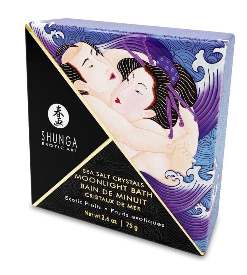 SHUNGA - SELS DE BAIN A GOÛT VIOLET EXOTIQUE 75 GR